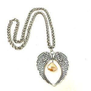 💖💖NEW ARRIVAL Angel Wings Necklace Topaz